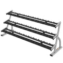Axiom 3-Tier Saddle Dumbbell Rack - Long Length, No Dumbbells
