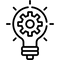 Innovation light bulb icon