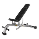 NEW Life Fitness Multi-Adjustable Bench - platinum frame, black uphostery