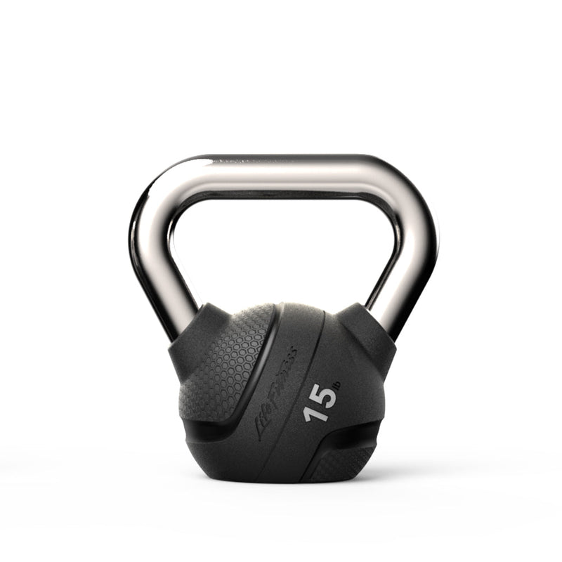 Life Fitness Kettlebell, rubber - 15LB