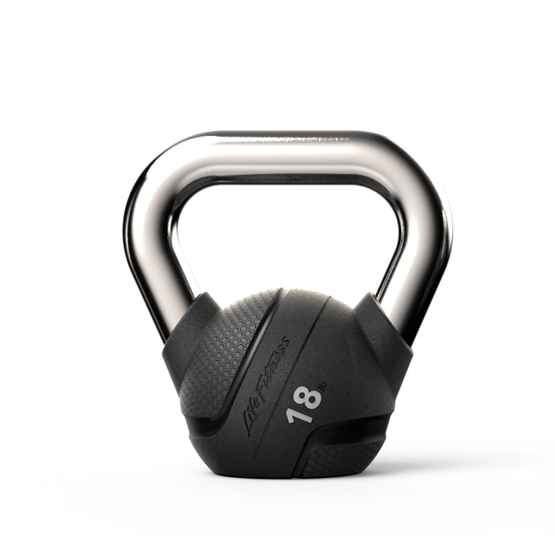 Life Fitness Kettlebell, rubber - 18LB