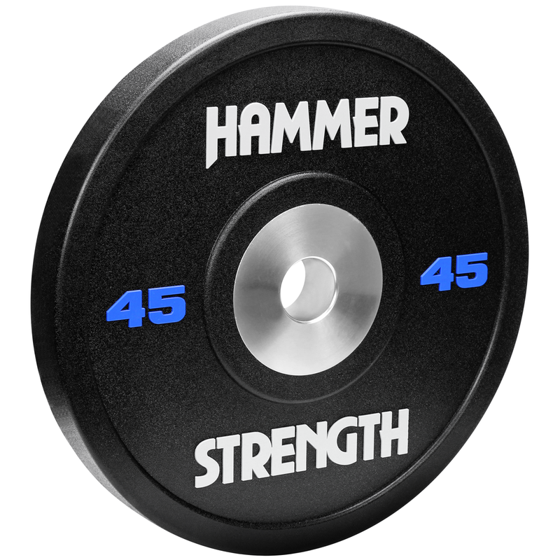 Hammer Strength Urethane Black Bumpers - 45 lbs.