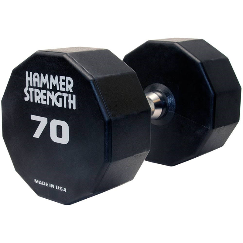 Hammer Strength 12-Sided Urethane Dumbbells