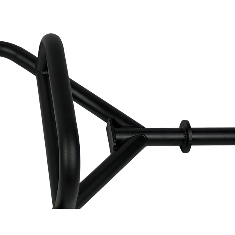 Dual-Height Hex Bar, black - closeup