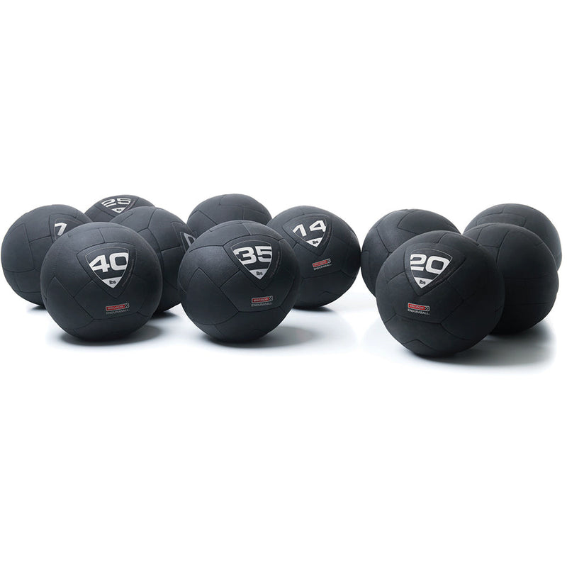 Group of Endura Fitness Wall Balls in varying weights