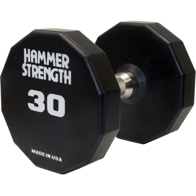 Hammer Strength 12-Sided Urethane Dumbbells - 30lbs