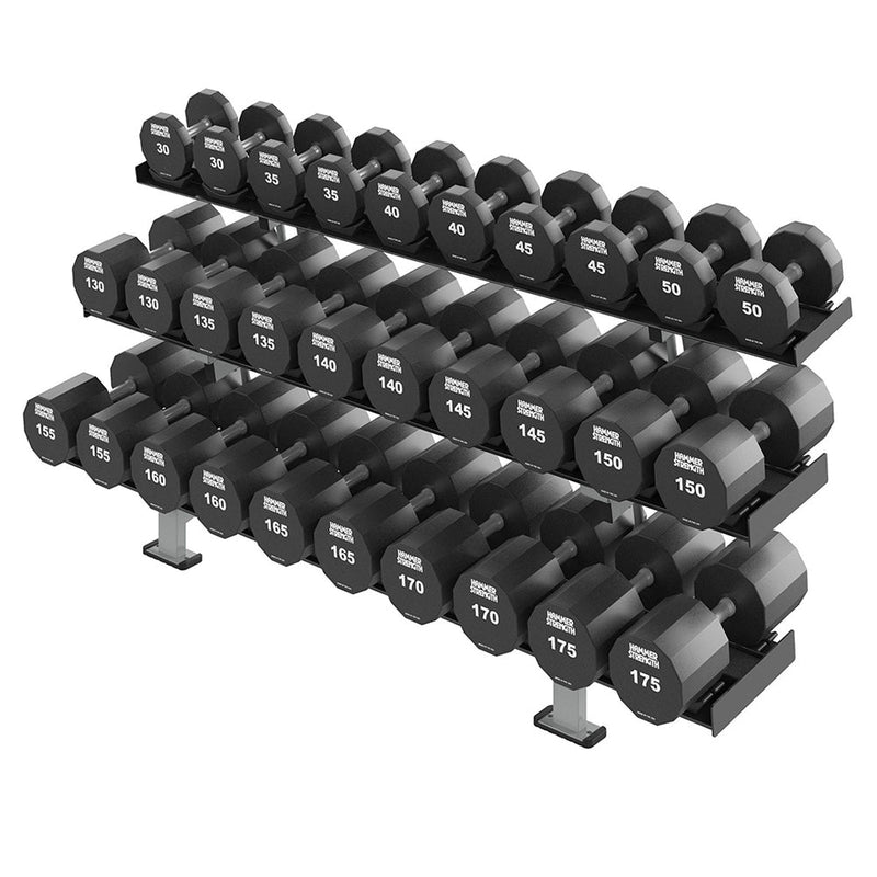 Hammer Strength 12-Sided Urethane Dumbbells