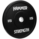 Hammer Strength Urethane Color Bumpers - 15 lbs, black