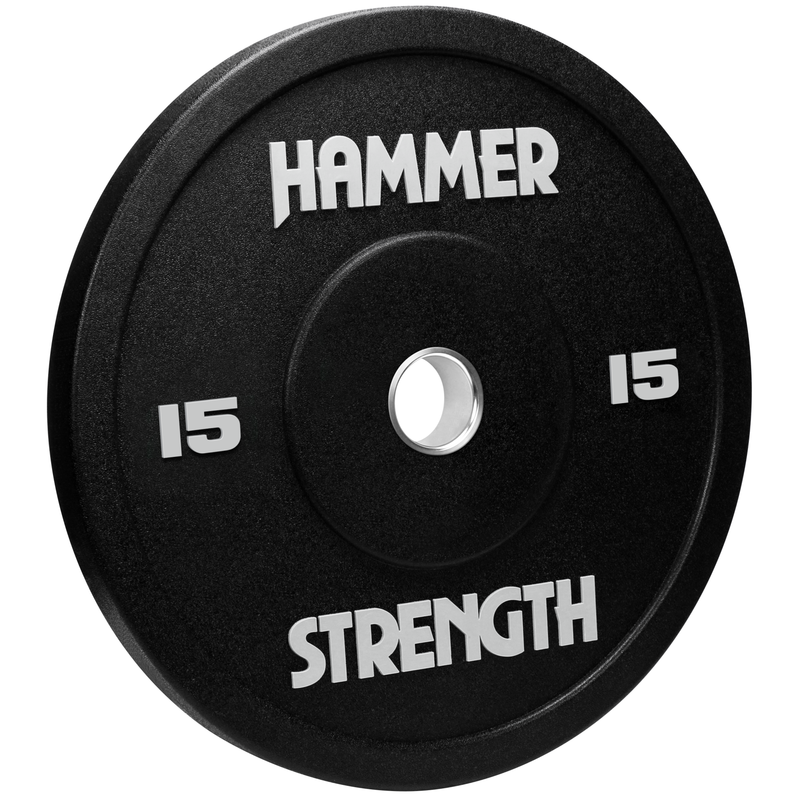 Hammer Strength Urethane Color Bumpers - 15 lbs, black