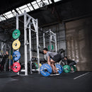 man and woman deadlifting with Hammer Strength equipment
