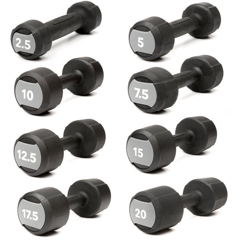 Life Fitness Studio Dumbbell Set - 2.5 through 20LB