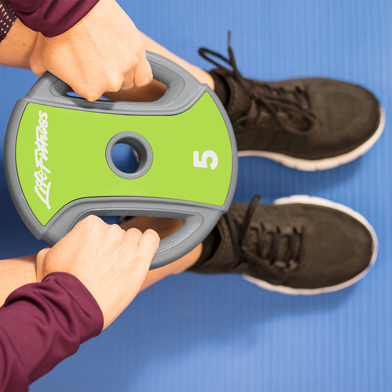 Person holding 5LB Studio Plate